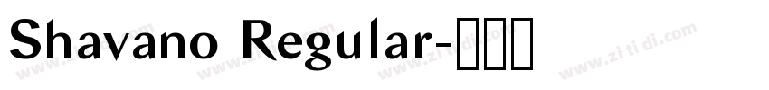 Shavano Regular字体转换